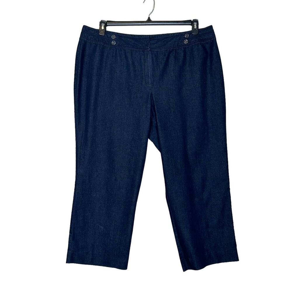 Larry Levine woman blue wide legs jeans size 20W